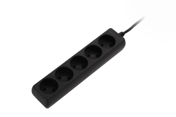 2E Power strip, 5XCEE7/17, 2G*1.0мм, 1.5m, black