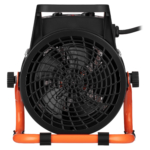 2E Industrial fan heater electric, 2kW, 20m2, 197 m3/h, ceramic heating element (PTC), black