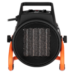 2E Industrial fan heater electric, 2kW, 20m2, 197 m3/h, ceramic heating element (PTC), black