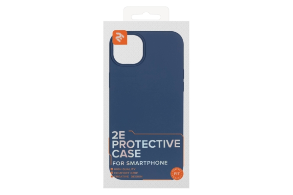 2E Basic case for iPhone 14 Pro Max, Liquid Silicone, Cobalt Blue