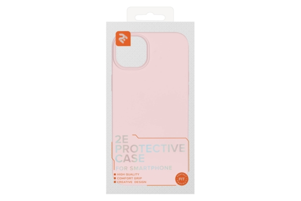 2E Basic case for iPhone 14 Pro Max, Liquid Silicone, Rose Pink