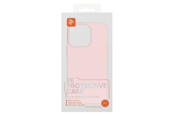 2E Basic case for Apple iPhone 14 Pro, Liquid Silicone, Rose Pink