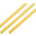 2E Plastic combs for the binder 10mm yellow 100pcs