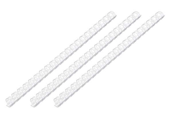 2E Plastic combs for the binder 19mm clear 100pcs