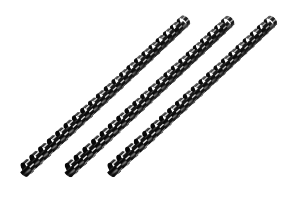 2E Plastic combs for the binder 25mm black 50pcs