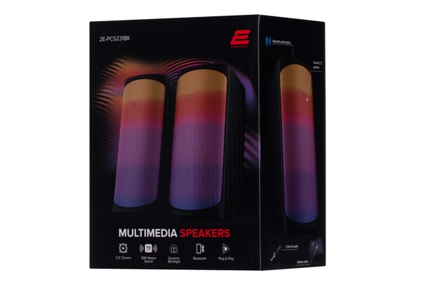 2E Multimedia speaker PCS231 RGB Matrix, 2.0, USB, Black