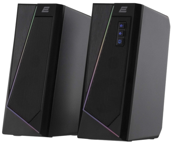 2E Акустическая система PCS233 RGB, 2.0, USB, Black