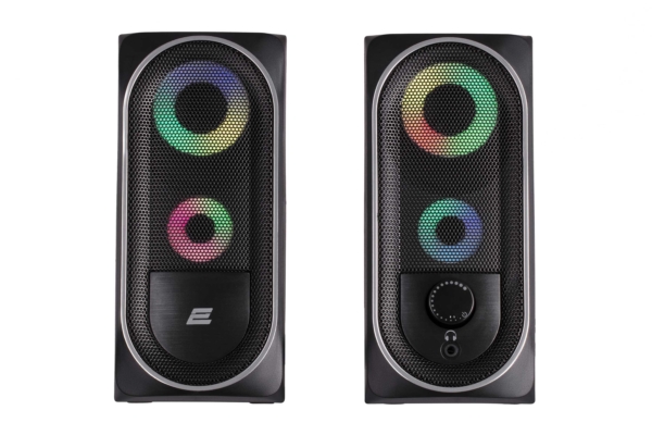 2E Multimedia speaker PCS234 RGB, 2.0, USB, Black