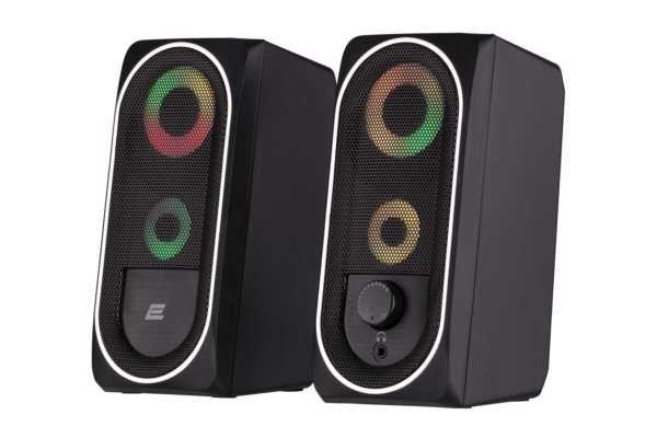 2E Multimedia speaker PCS234 RGB, 2.0, USB, Black