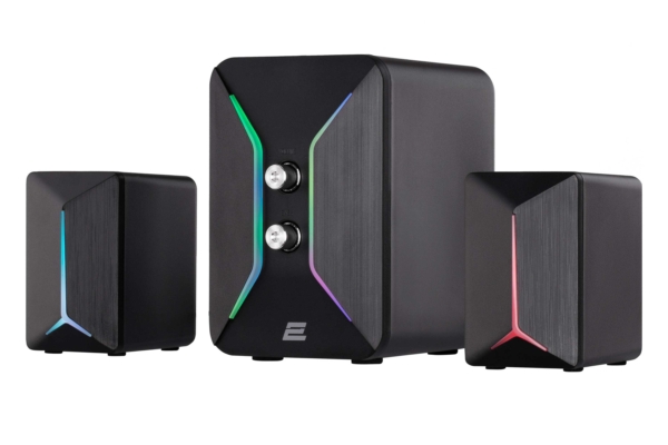 2E Multimedia speaker PCS301 RGB, 2.1, USB, Black