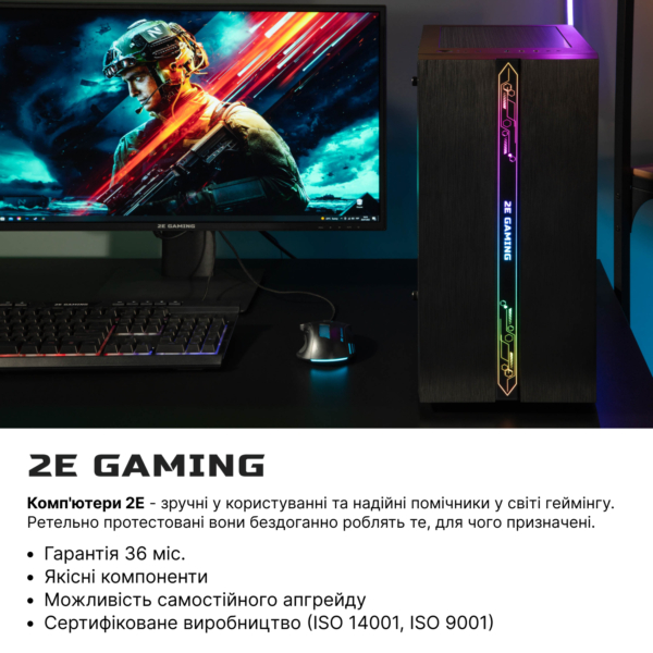 2E 2E PC Complex Gaming Intel i5-12400F/H610/8/500F/NVD1030-2/Win11H/2E-G2107-500