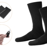 2E Tactical Heated Socks Race Black with Remote Control, Size XL