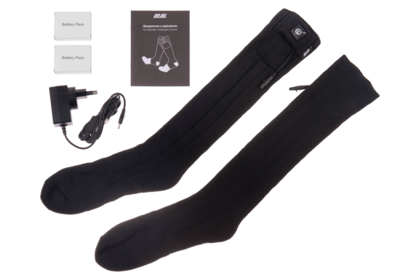 2E Tactical Heated socks Race Plus Black high, size S