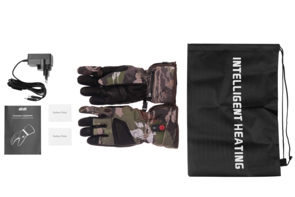 2E Tactical Heated Gloves Hunter Camo, Size M