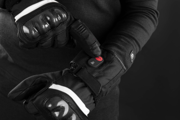 2E Tactical Heated Gloves Rider Black, Size S