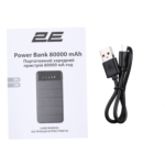 2E Power Bank Solar 8000mAh, black