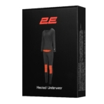 2E Tactical Men’s Heated Thermal Underwear eFiber for Men Black, Size L