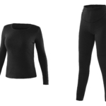 2E Tactical Women’s Heated Thermal Underwear eFiber for Women Black, size M