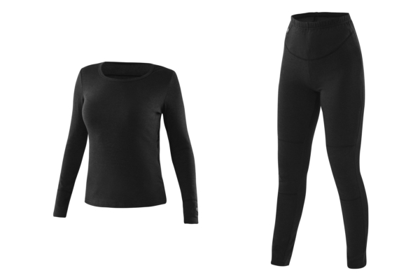 2E Tactical Women’s Heated Thermal Underwear eFiber for Women Black, size M