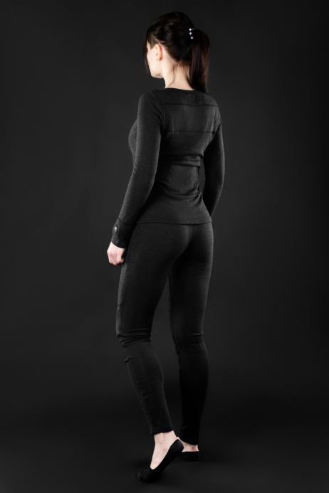 2E Tactical Women’s Heated Thermal Underwear eFiber for Women Black, size M