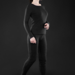 2E Tactical Women’s Heated Thermal Underwear eFiber for Women Black, size M