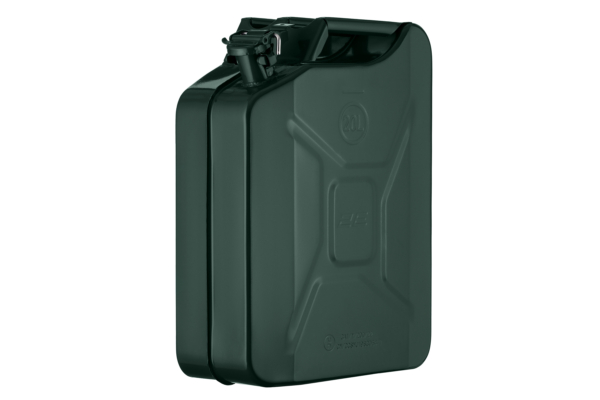 2E Jerry can fuel, vertical, 20L, metal, 0.8mm, green, 3.7kg