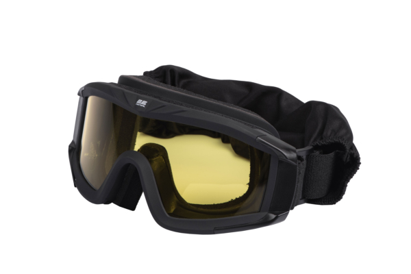 2E Tactical Tactical, protective mask Hawk WS Black Anti-fog, 3-layer sealant, bag, 3 lenses