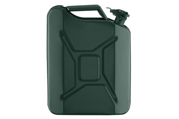 2E Jerry can fuel, vertical, 20L, metal, 0.8mm, green, 3.7kg