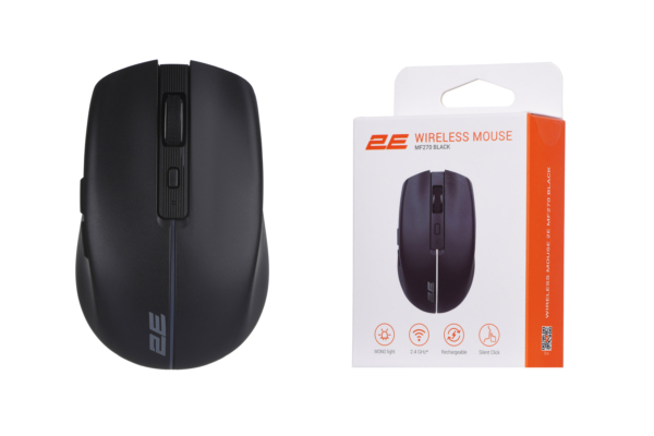 2E Mouse MF270 Silent Rechargeable WL Black