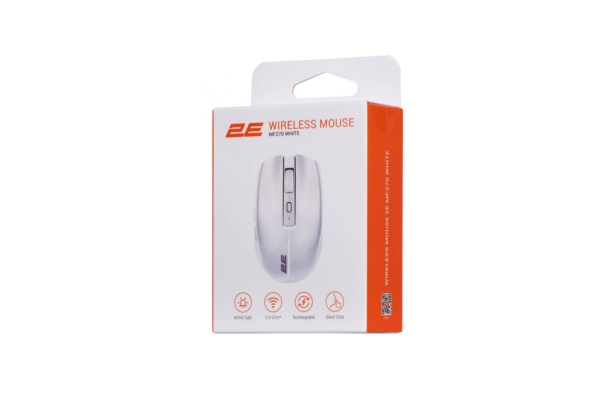 2E Мышь MF270 Silent Rechargeable WL White