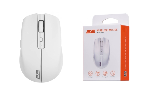 2E Мышь MF270 Silent Rechargeable WL White