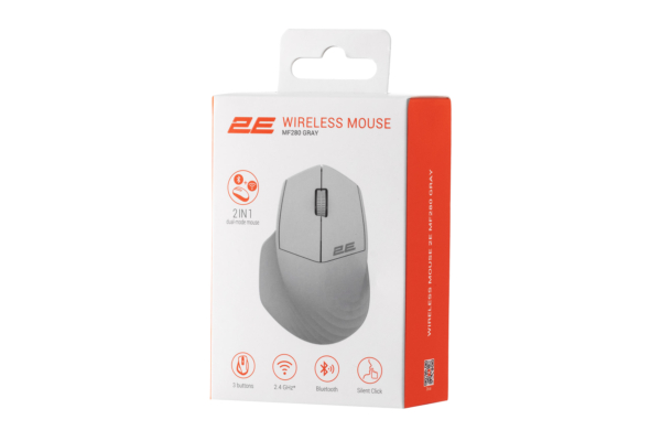 2E Mouse MF280 Silent WL BT Gray