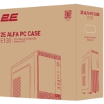 2E Корпус Alfa E130 без БП 2xUSB3.0, 1xUSB2.0 1×80мм VGA 320мм ATX чёрный