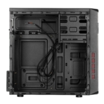 2E PC case Basis RD831 without PSU, 2xUSB2.0, VGA 320mm, mATX, black