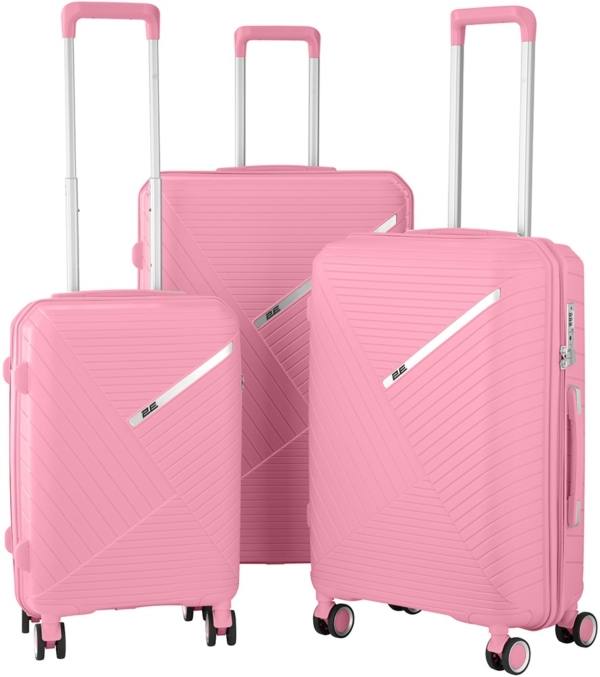 2E PP TROLLEY LUGGAGE SET 3IN1 SIGMA, PINK