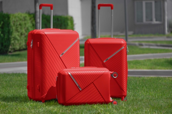 2E PP TROLLEY LUGGAGE SET 3IN1 SIGMA, RED