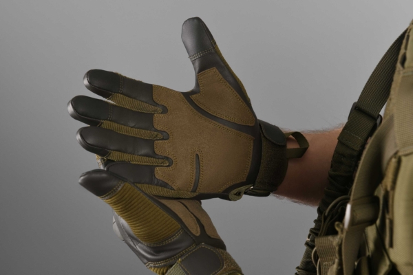 2E Tactical Military gloves, Sensor Touch S, OD Green