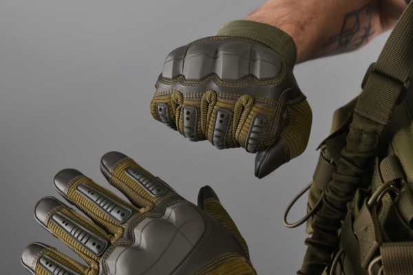 2E Tactical Military gloves, Sensor Touch S, OD Green