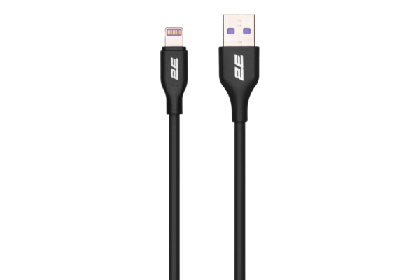 2E Кабель USB-A – Lightning Glow 1m black