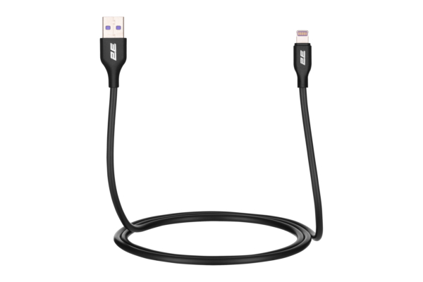 2E Кабель USB-A – Lightning Glow 1m black