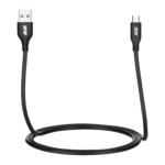 2E Кабель USB-A > microUSB заряджання/синхронізації 1м, Glow, чорний