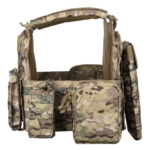 2E Tactical Plate Carrier Type5+2 flank protection, CP Camo