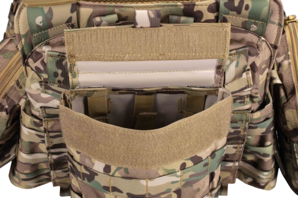 2E Tactical Plate Carrier Type5+2 flank protection, CP Camo