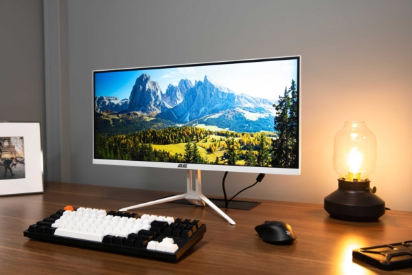 2E Монітор 25.7″ D2621W HDMI, DP, Audio, IPS, 2560×1080, 21:9, 75Hz, FreeSync, White