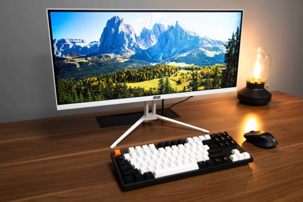 2E Монітор 25.7″ D2621W HDMI, DP, Audio, IPS, 2560×1080, 21:9, 75Hz, FreeSync, White