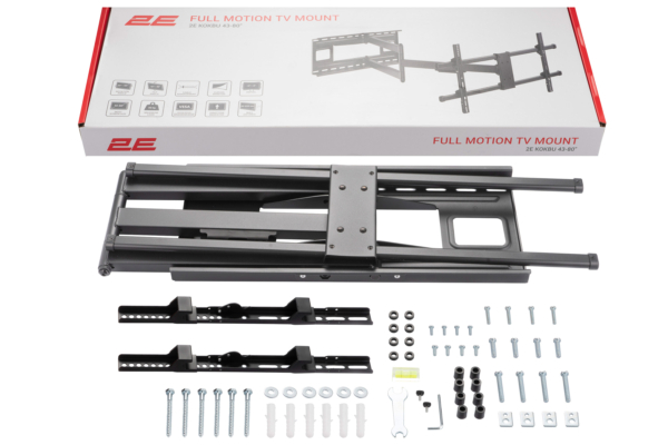 2E Крепление наклонно-поворотное ТВ 43-80″ Кокбу, вынос 1м