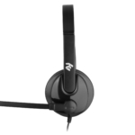 2E PC headset mono On-ear CH12 USB, omni-mic, 2m, black