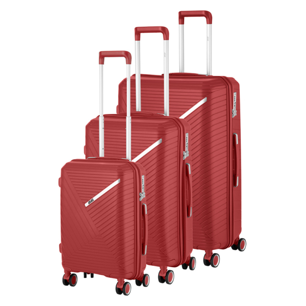 2E PP TROLLEY LUGGAGE SET 3IN1 SIGMA, RED