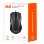 2E Mouse MF130, USB-A, Black