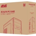 2E Корпус Alfa E1802 без БП 4xUSB3.0, VGA 320мм ATX чёрный